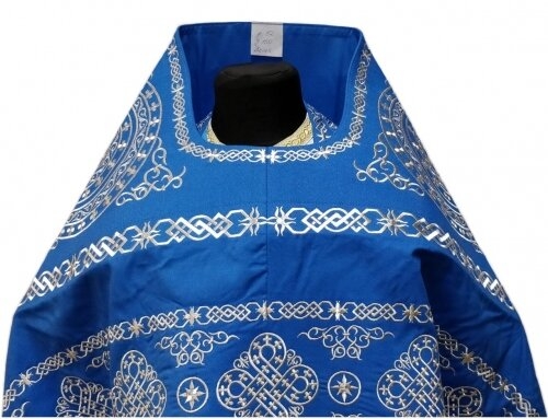 Облачение священника вишитое на габардине, вишивка