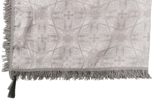 Накидка на престол дорога парча, дорога бахрома