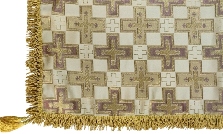 Накидка на престол дорога парча, дорога бахрома