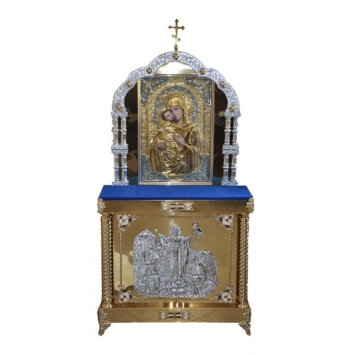 Киот на 2 колоны с иконой Богородицы Владимирская(икона) cu0083