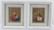 Ікони &quot;Вінчальна пара&quot; (кольорова, біла) 20х18см
