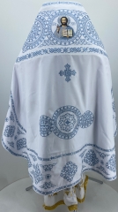 Облачення священника вишите на габардині, вишивка &quot;Коло&quot; з вишитим галуном