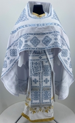 Облачення священника вишите на габардині, вишивка &quot;Коло&quot; з вишитим галуном