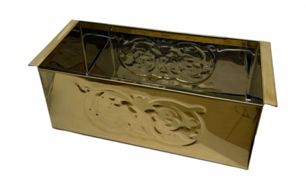 ПІдставка під огарки (булатна, з тисненням) 30х14см