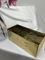 ПІдставка під огарки (булатна, з тисненням) 30х14см 