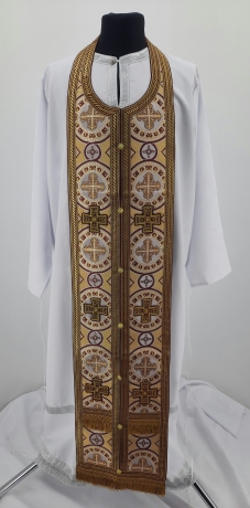 Облачення священника комбіноване з парчі, з вишитим опліччям