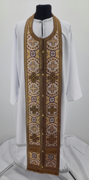 Облачення священника комбіноване з парчі, з вишитим опліччям