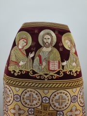 Облачення священника комбіноване з парчі, з вишитим опліччям