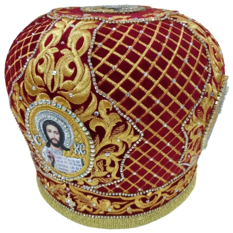 Митра  "Сетка"  красная 