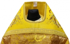 Облачення священника комбіноване з парчі &quot;Грецький хрест&quot;, з вишитим опліччям, Вишивка &quot;Нова вишивка&quot;