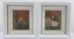 Ікони &quot;Вінчальна пара&quot; (тем. син.) 20х18см