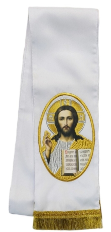 Закладка з іконою Спасителя біла