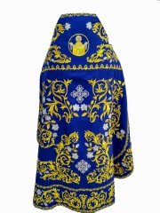 Облачення священника, вишите на габардині, вишита середина з вишитим галуном