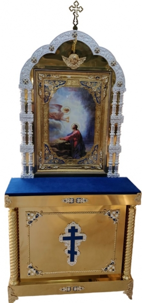 Киот на 3 колоны с иконой Моление о Чаше