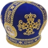Митра "Xрест" синя