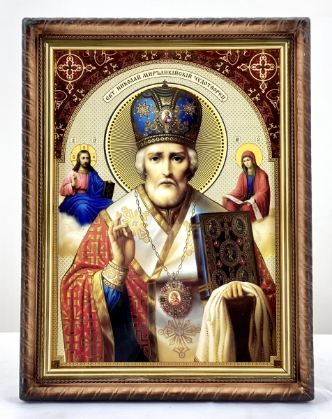 Икона свящ. Николая Чудотворца 32х42
