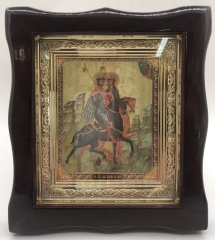 Ікона свт. благ. кн. Олег та Гліб 19х17