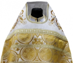 Облачення священника комбіноване з парчі &quot;Києвський хрест&quot;, з вишитим опліччям, Вишивка &quot;Нова вишивка&quot;