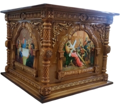 Облачение на престол. Деревянный оклад 