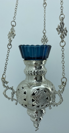 Лампада підвісна нікелева