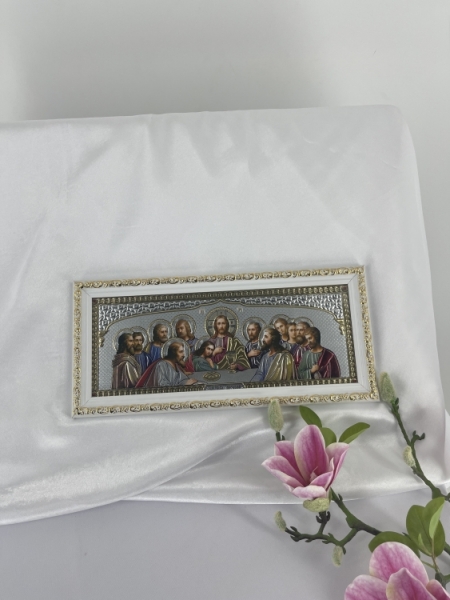 Ікона Тайна Вечеря (тонкий багет) 30х12