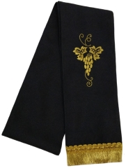 Закладка  "Виноград"  черная 