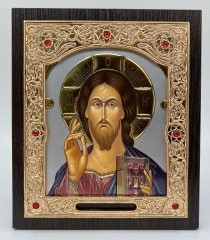 Ікона Спаситель (Греція, сіра) 15х18