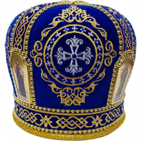 Митра Ромб синяя