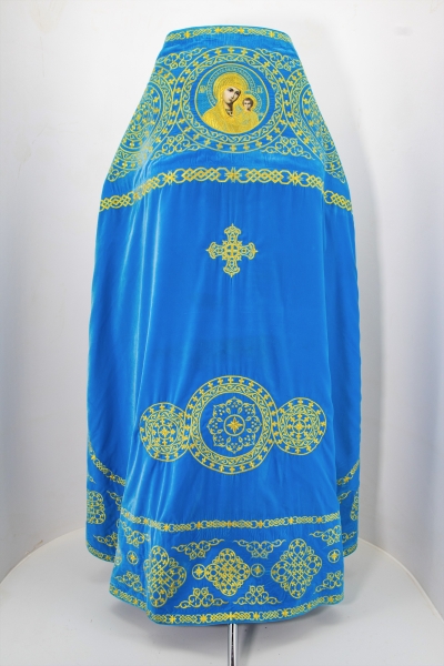 Облачение священника, вишитое на бархате, вишивка