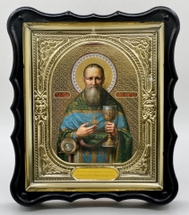 Икона свящ. Иоанн Кронштадтский 28х24х3,5