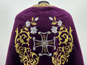 Облачення священника грецький крій, вишите на оксамиті з пришитим галуном, вишивка "Троянда, вишита середина"
