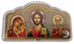 Автомобільний трійник Візантія (оргскло) 8х4,7см