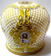 Митра  "Сетка" белая