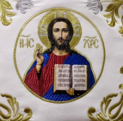 Облачення священника, вишите на оксамиті, вишивка &quot;Троянда&quot; з пришитим галуном