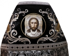 Облачення священника комбіноване з парчі &quot;Віфлеємськийй хрест&quot;, з вишитим опліччям, вишивка &quot;Новий візерунок&quot;