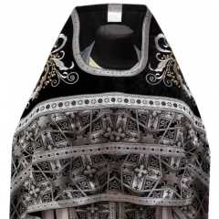 Облачення священника комбіноване з парчі &quot;Віфлеємськийй хрест&quot;, з вишитим опліччям, вишивка &quot;Новий візерунок&quot;