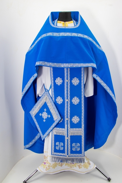 Облачение священника вишитое на габардине, вишивка