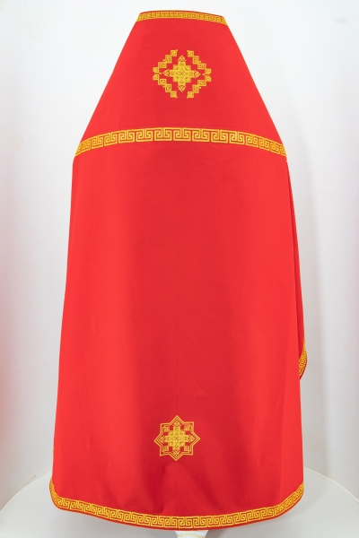Облачение священника вишитое на габардине, вишивка