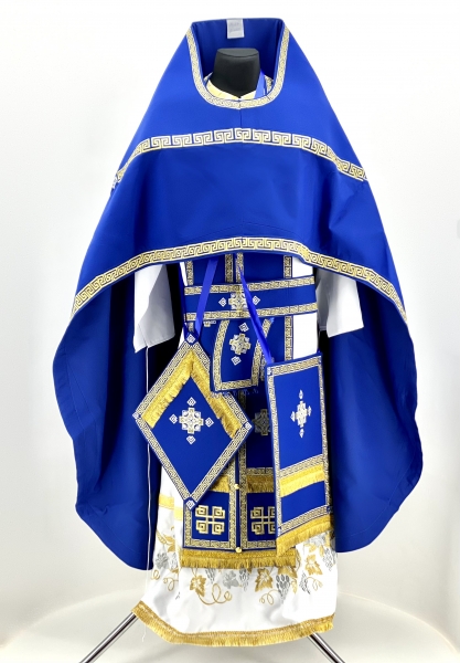 Облачение священника вишитое на габардине, вишивка