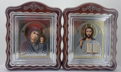 Ікони &quot;Вінчальна пара&quot; літ. сіра, кор., пат. ср. 30х24см