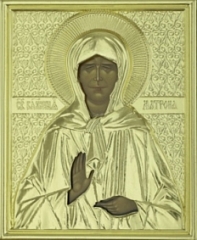 Икона блаж. Матрона в ризе 9х11