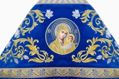 Облачення священника, вишите на оксамиті, вишивка &quot;Троянда&quot; з пришитим галуном