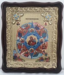 Ікона Богородиці Неопалима Купина 48х42см