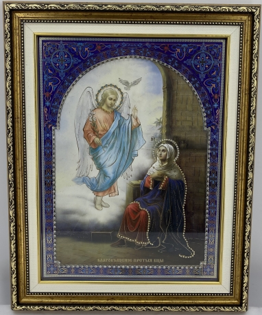 Икона Богородицы "Благовещение" 49х39