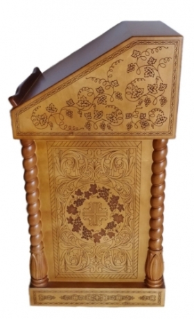 Аналой Центральний 61х61см, (Висота 118-93см)