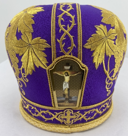 Митра "Виноград" парча