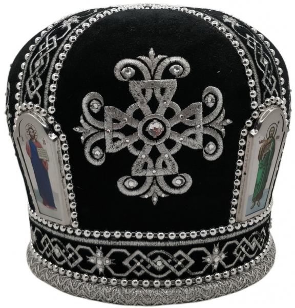Митра Крест чёрная