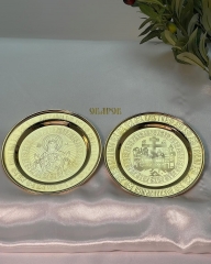 Блюдо для потира 16см, позолота