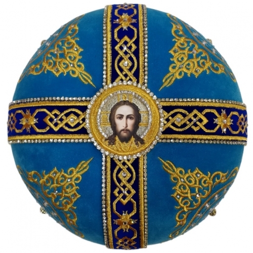 Митра Ромб голубая