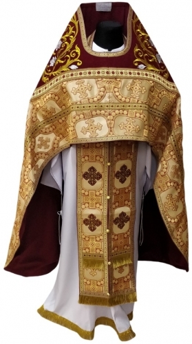Облачение священника комбинированное из парчи